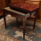 Mahogany game table console from the Napoleon III period