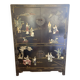 Cabinet en laque de Pékin en pierres dures & nacre Manufacture Jinlong