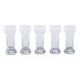 Set of five glasses, Italian design, 1970s, made in Italy