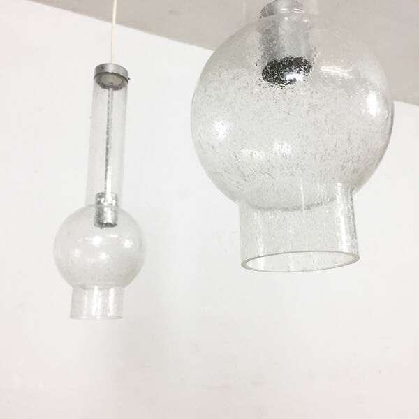 Set of 2 STAFF Lights handblown TUBE Lights made by Staff, Germany