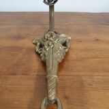 Electrified pewter wall lamp