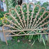 Tête de lit en rotin peacock