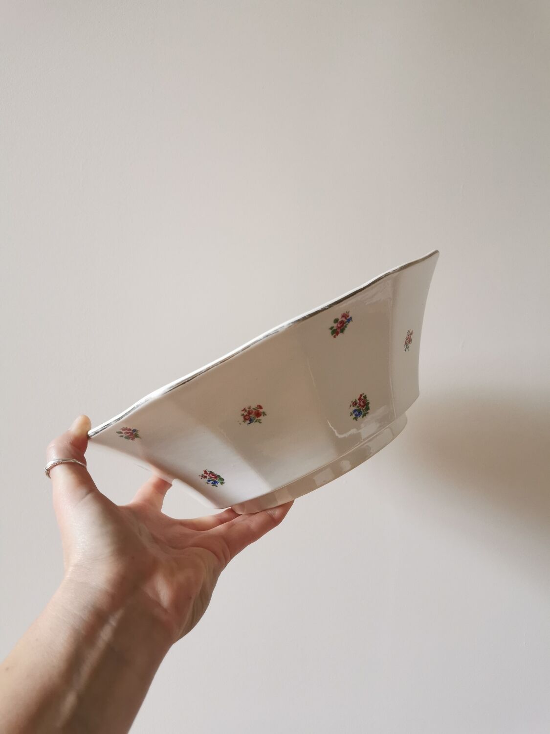 Vintage Digoin salad bowl