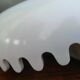 Mebel Clam ashtray from the 1970s by Alan Fletcher in white.
