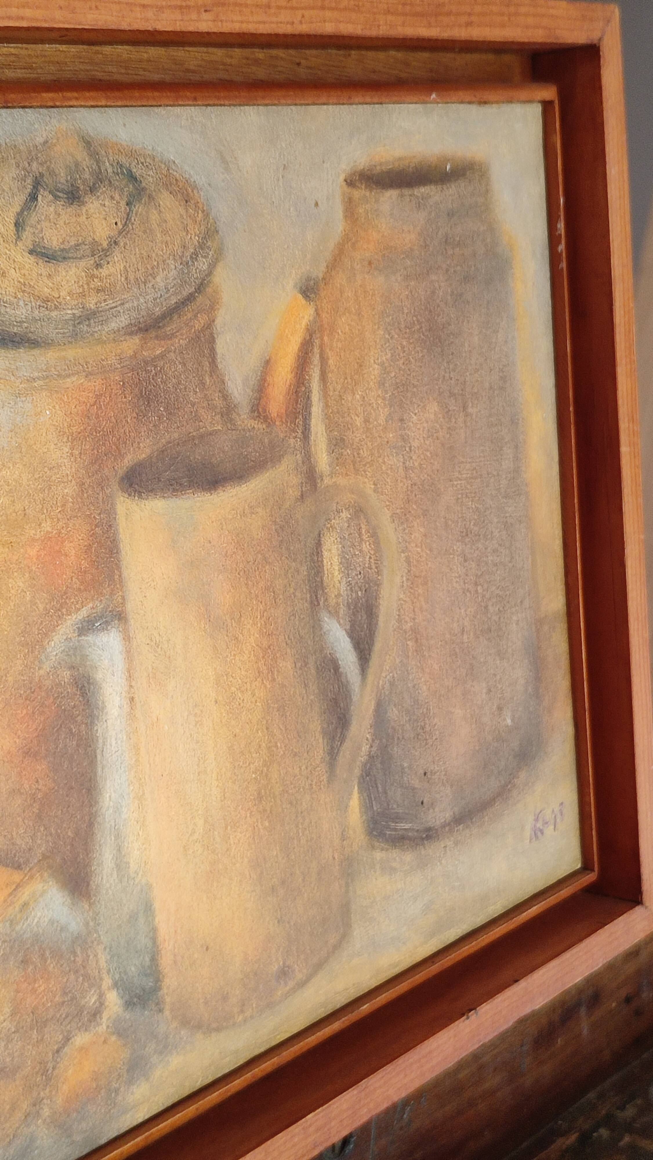 Nature morte aux pots de Nelly le Couëdic (1943-2009)