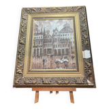 Painting on canvas, scene of life
