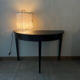 Black half-moon console