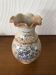 Vase en faïence signé Vallauris motifs floraux
