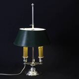 Lampe Bouillotte en bronze argenté XIXème siècle