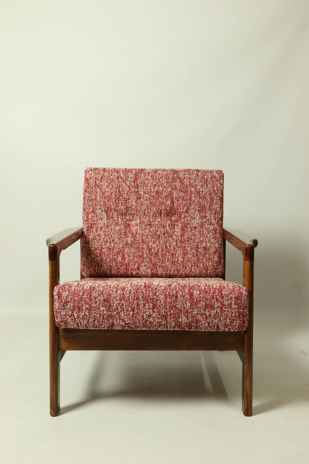 Fauteuil scandinave rétro design chair crabe rouge 1965 fauteuil en bois de salon milieu de siècle style Boho