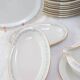 Vaisselle en porcelaine suédoise hackefors / hutschenreuther neuve (54 pcs)