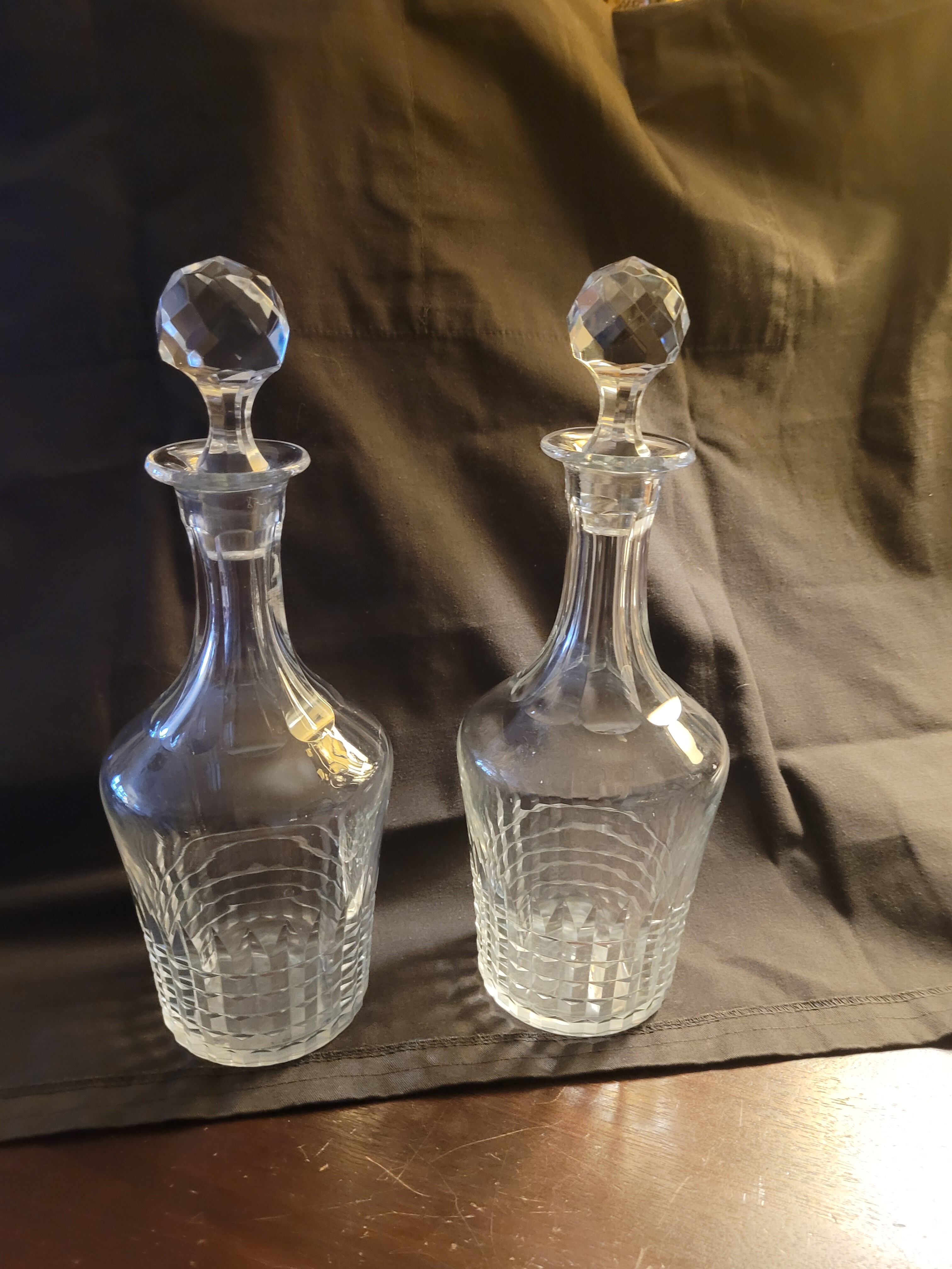 Pair of wine decanters