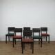 Set of 6 French 1940 dining chairs in oak