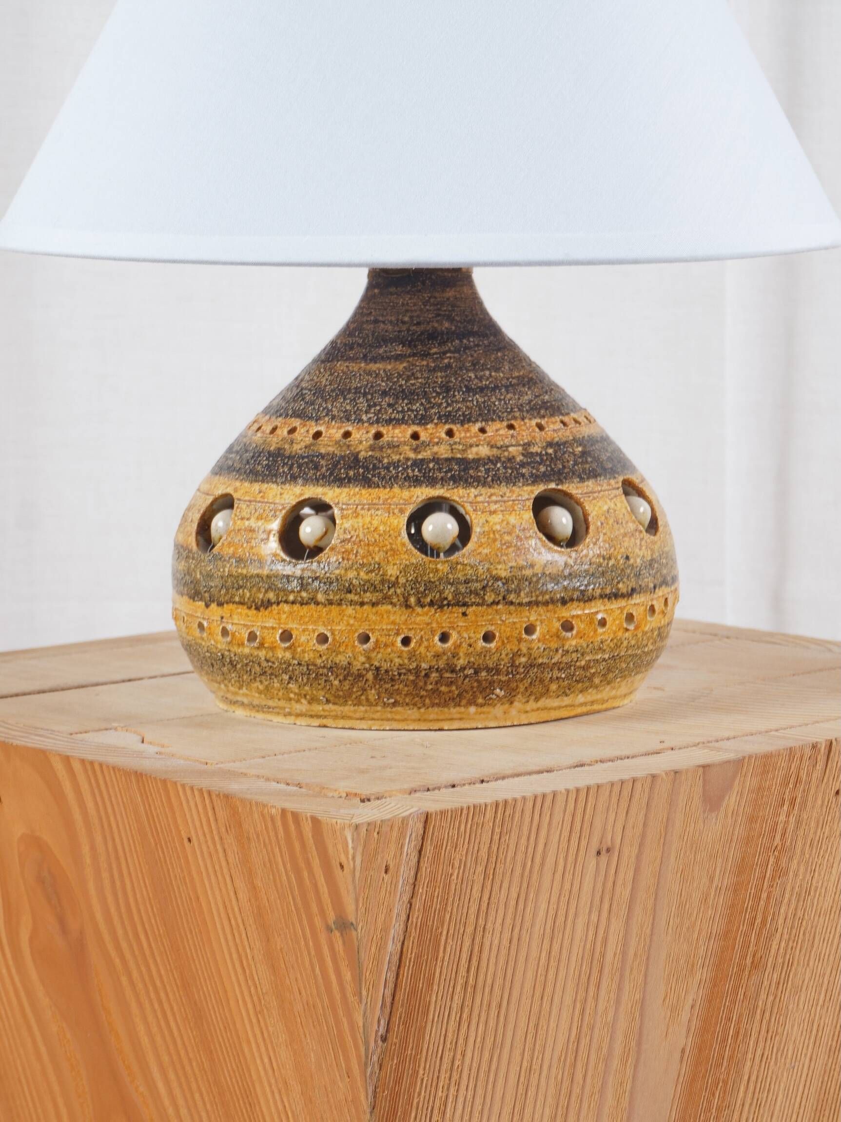 Georges PELLETIER - Vintage ceramic lamp, circa 1960