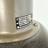 Large Dark Grey Enamel Industrial Factory Lamp from Elektrosvit, 1960s