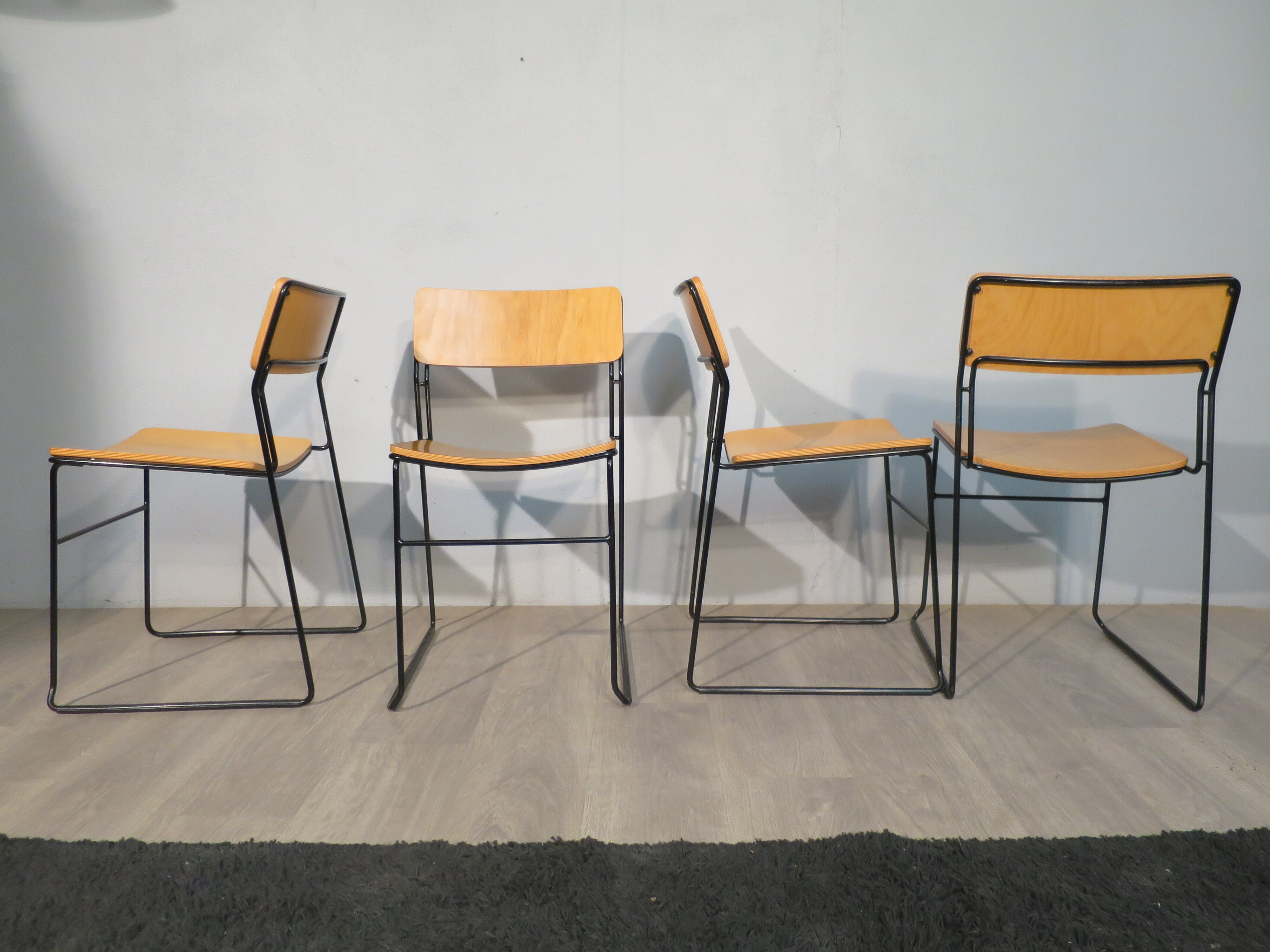 Set of 4 vintage "sultana" chairs