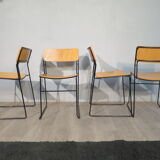 Set of 4 vintage "sultana" chairs