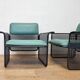 Set of Two Rare Metal Armchairs Talin Vicenza, Italy, 1970s