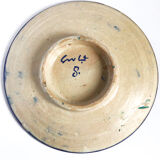 Ancient Moroccan ceramic plate from Fez