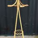 Rattan coat rack