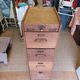 Antique trade furniture - oak filing cabinet - 1930s/40s