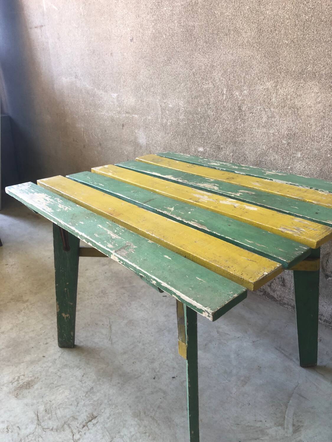 Vintage patinated garden table