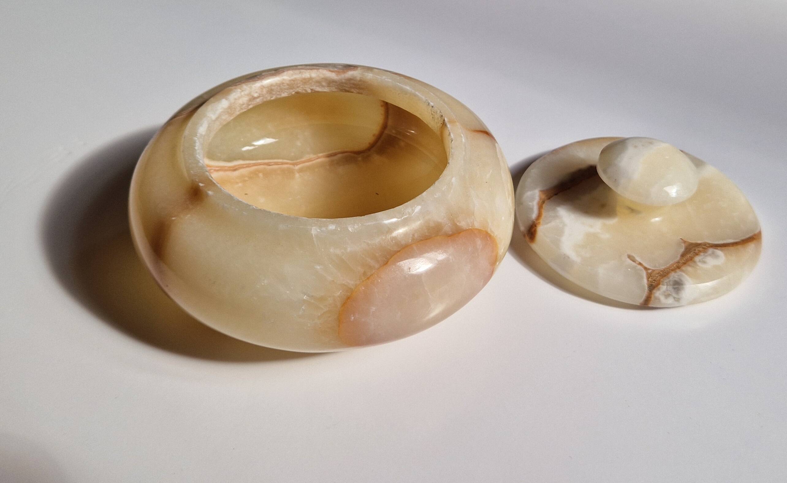 70s onyx marble candy box