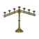 Church candelabra in gilded brass at the end of the 19th century