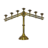 Candélabre d’église en laiton doré fin XIX