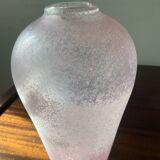 Vintage “Scavo” vase in glass paste