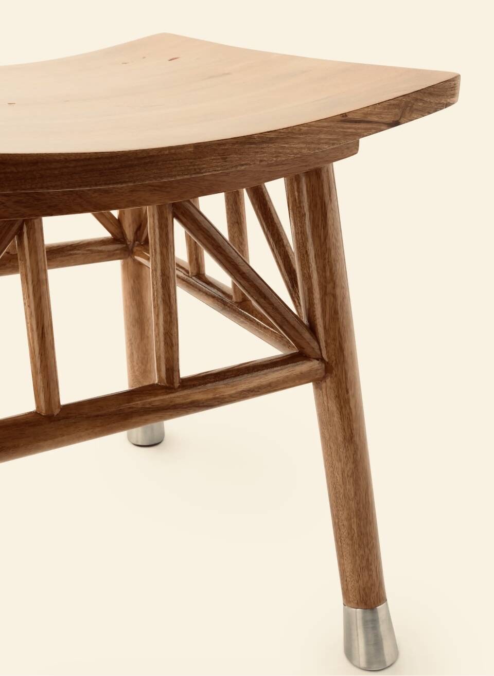 Mango wood stool Louis Barthelemy