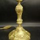 Paire de pieds de lampe style Louis XV - bronze doré