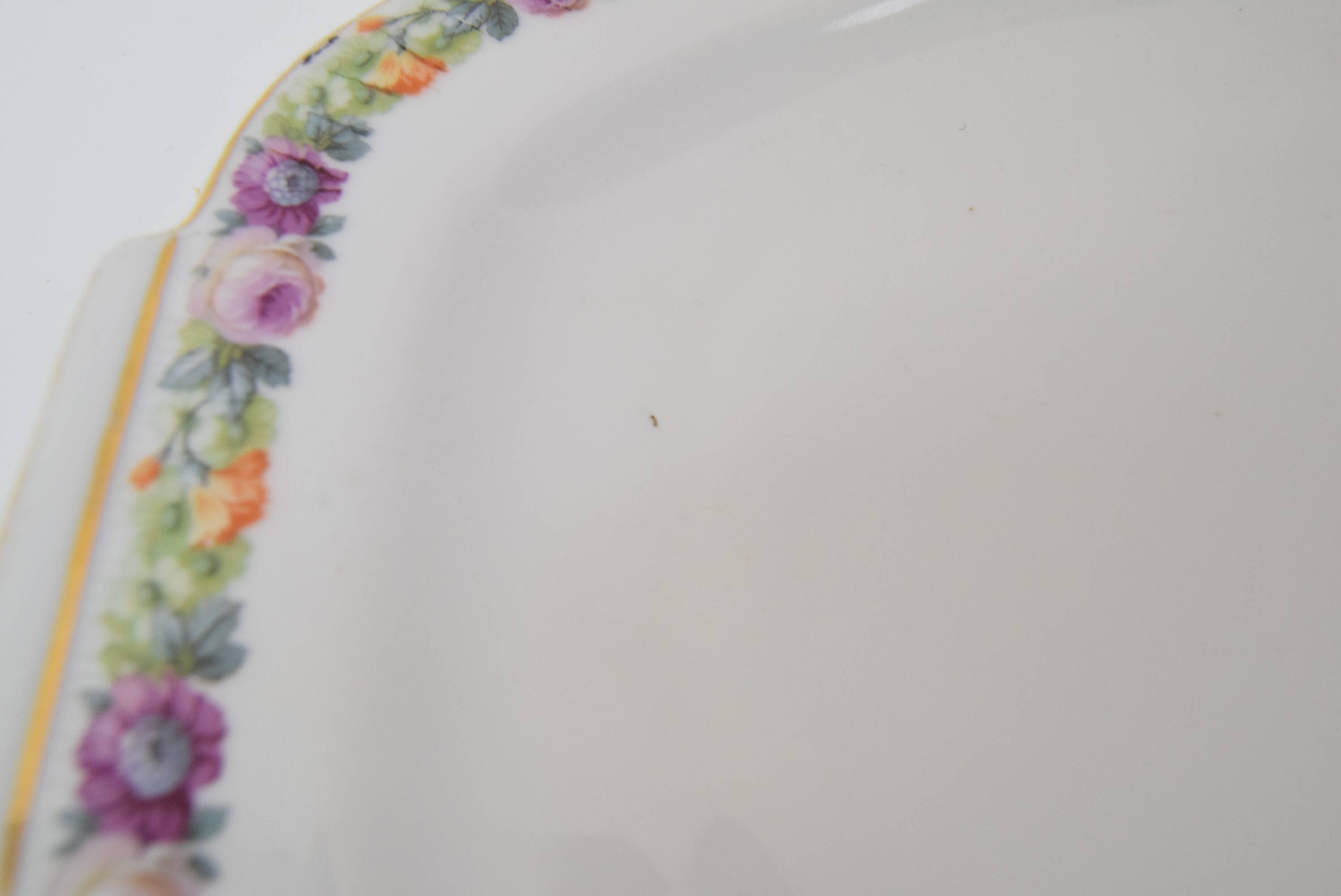 Plateau de service en porcelaine rare, porcelaine Merklín, années 1914.