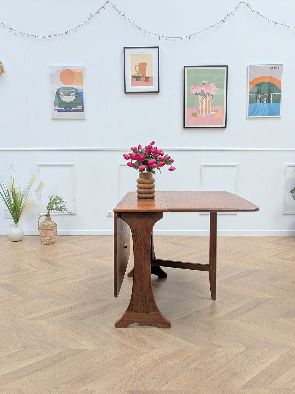 Foldable Gplan table vintage - 1960s