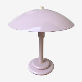 Lampe champignon aluminor métal rose france années 70 vintage