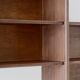 Art deco wall shelf in solid wood