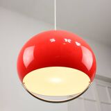 Space Age Italian Red Jolly Pendant Lamp from Guzzini