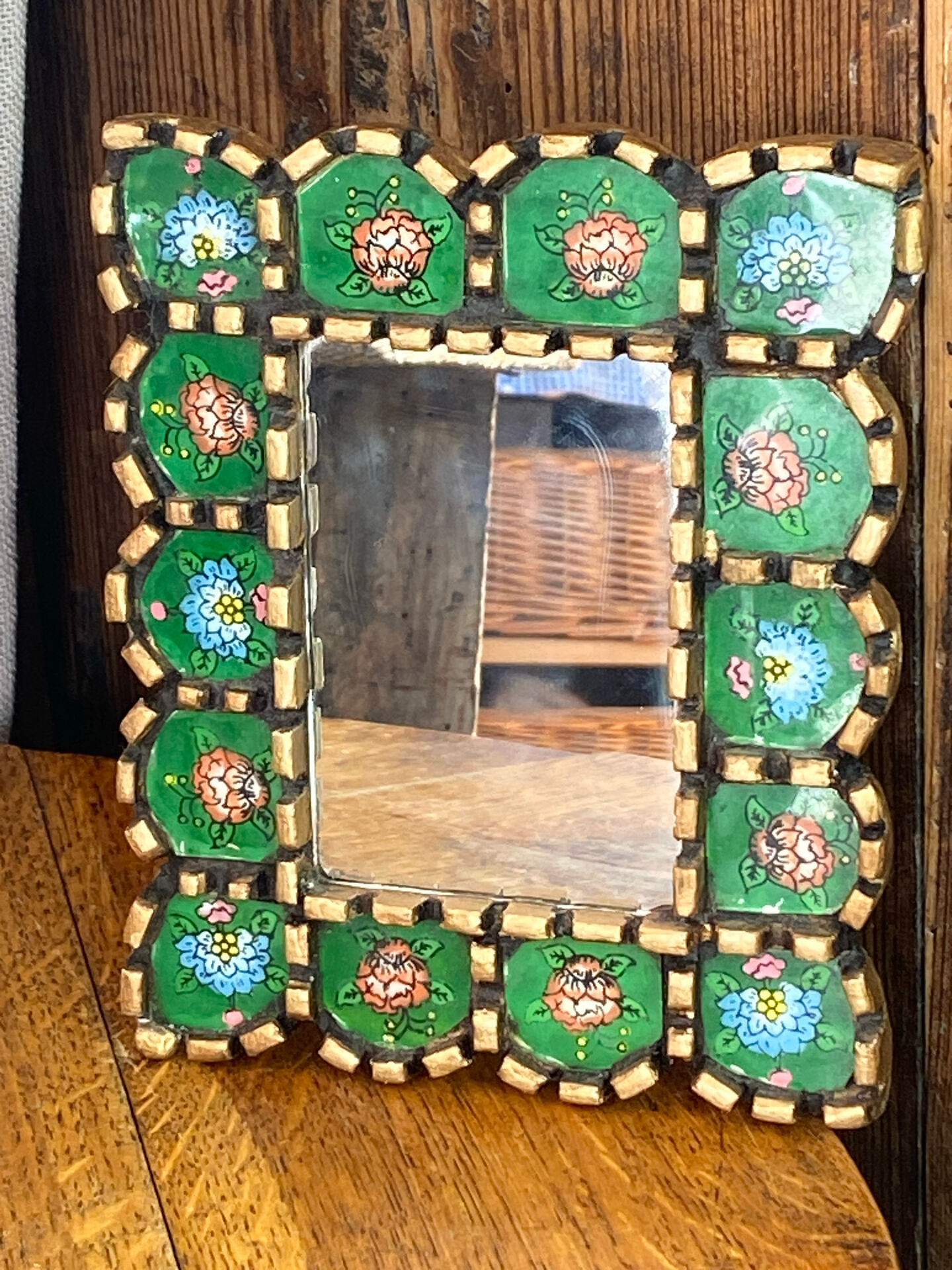Melie péruvien en bois et verre 