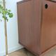 Small second-hand modernist enfilade in teak and metal, 1970s.