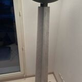 Wagneriana torchiere in white marble and patinated brass by L and M Vignelli