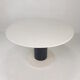 Table à manger ronde en marbre, années 1980