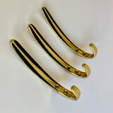 Coat wall hook, set of 3, 1950s