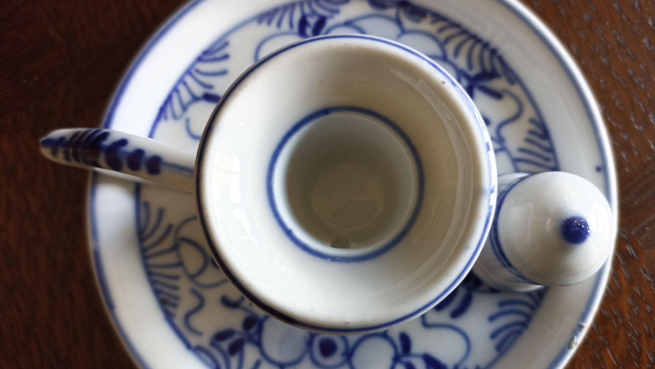 Bougeoir en porcelaine du 19ème
