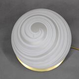 Lampe de table globe en verre, Italie années 1980