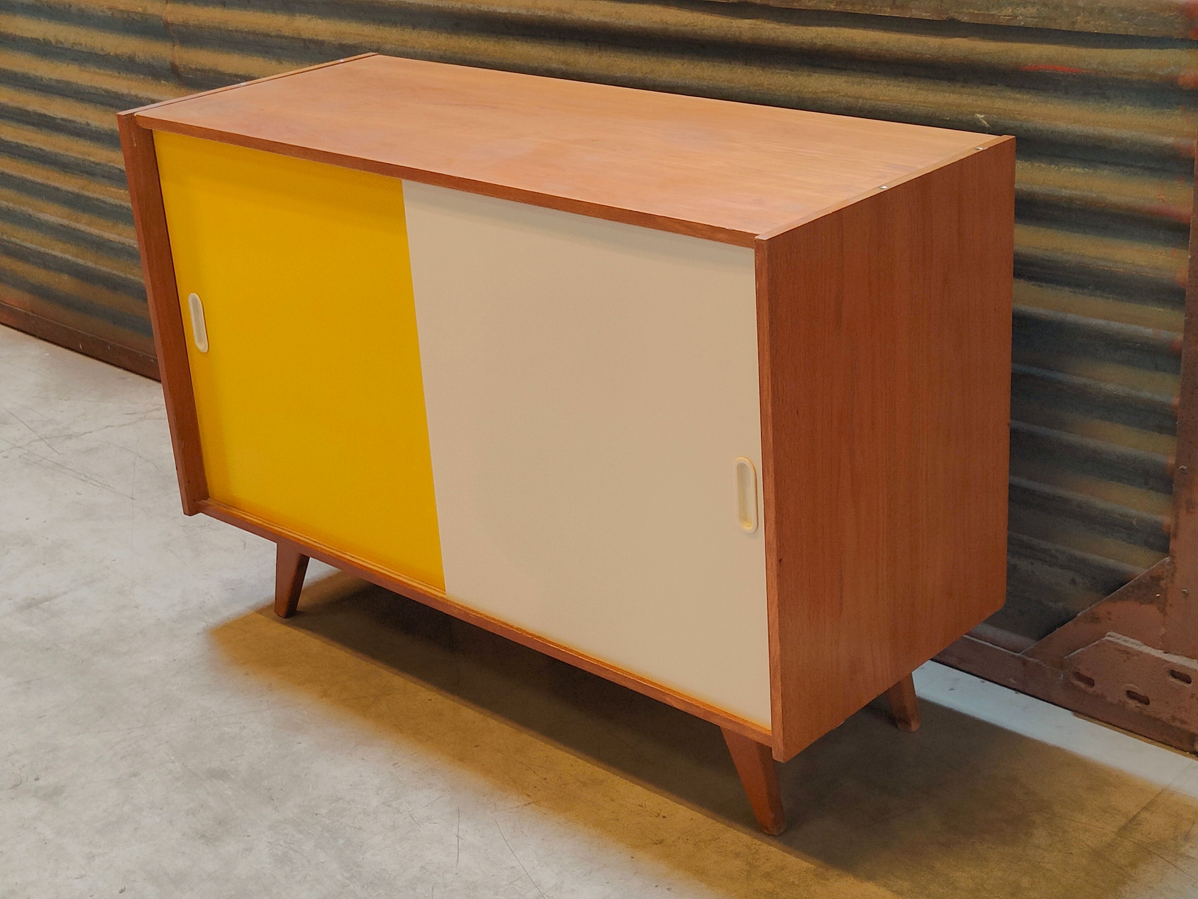 Buffet U 452 Yellow by Jiri Jiroutek for Interier Praha 1960