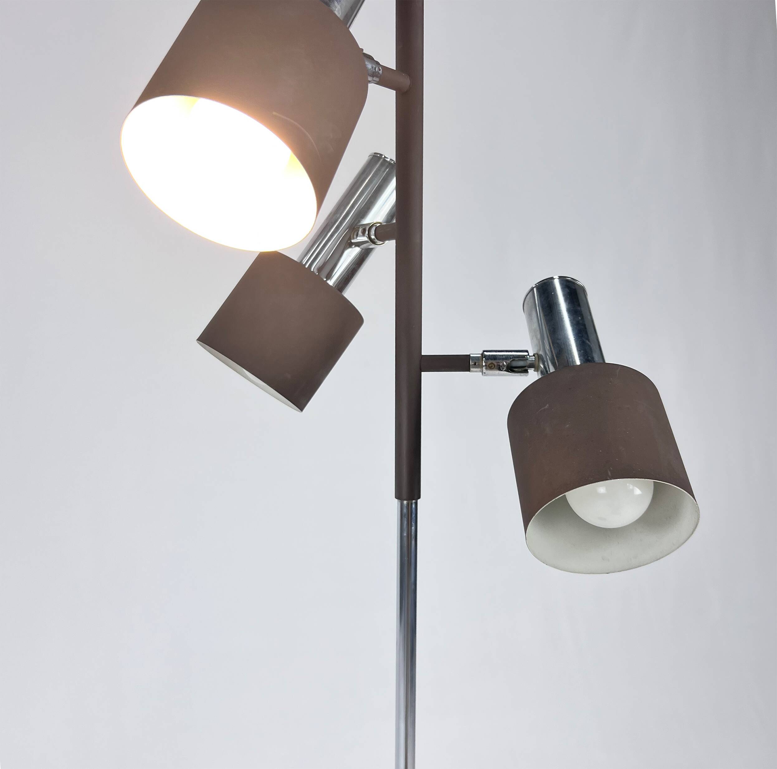 Wilko/Solken Leuchten Floor Lamp with Adjustable Lamps, 1970s