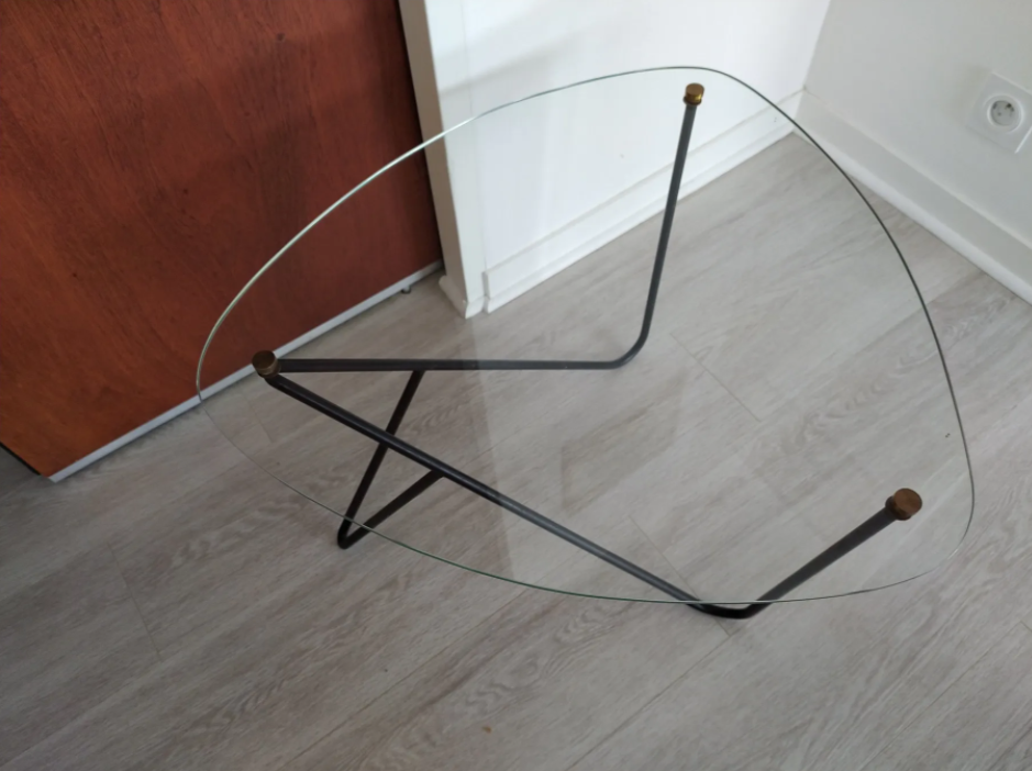 Glass coffee table