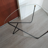 Glass coffee table