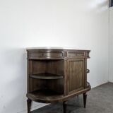 Louis XVI style dessert table in mahogany, late 19th century.