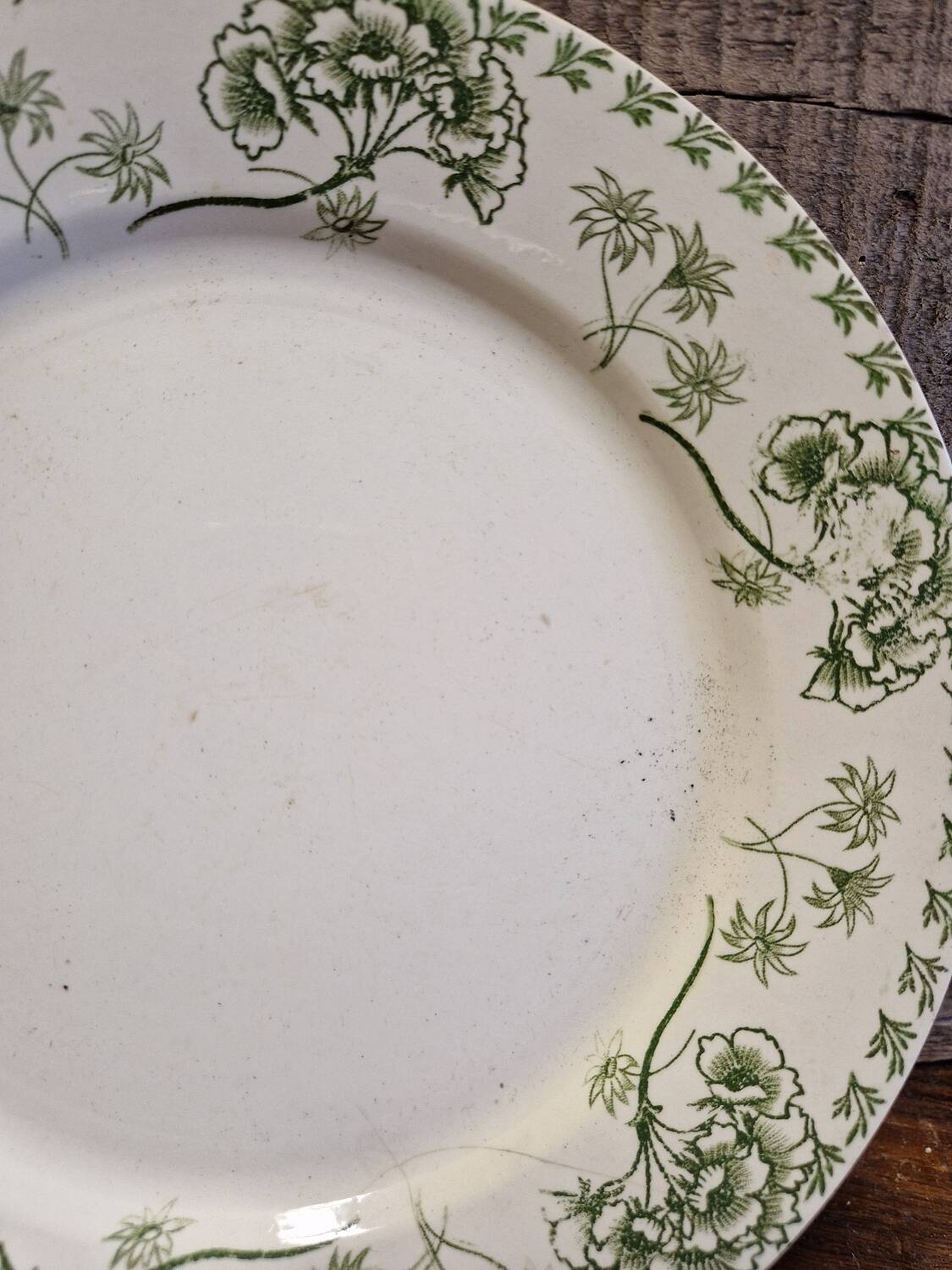 Old flat plate Sarreguemines